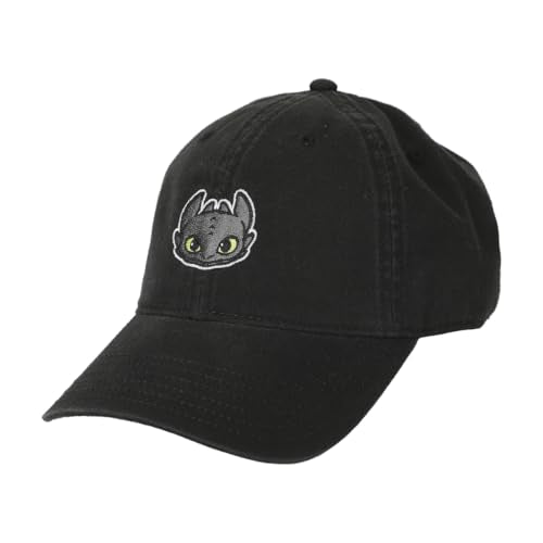 How To Train Your Dragon Toothless Face Black Unstructured Baseball Cap