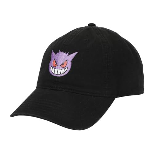 Pokemon Embroidered Gengar Adult Baseball Hat (One Size)
