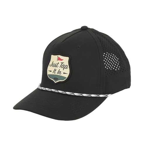 Happy Gilmore "Just Tap It In" Woven Patch On A 5 Panel Perforated Performance Sb Snapback