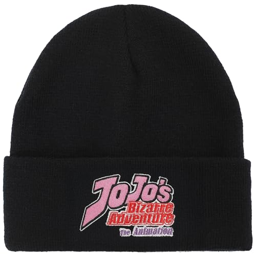 Jojo's Bizarre Adventure Jojos Logo Embroidery Acrylic Knit Cuff Beanie