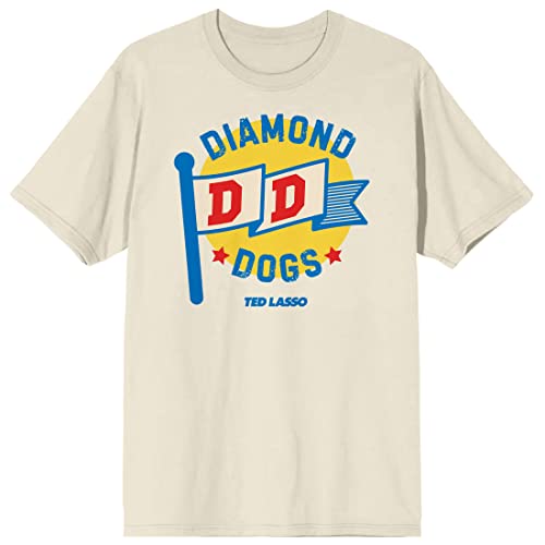 Ted Lasso Diamond Dogs Flag Men's Natural Graphic Tee