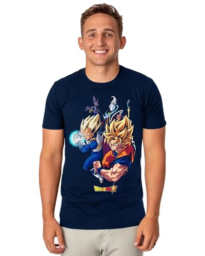 Dragon Ball Super Character Men's Black Crew Neck T-Shirt