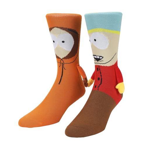 Southpark Cartman & Kenny Holding Hands Womens Casual Crew Socks