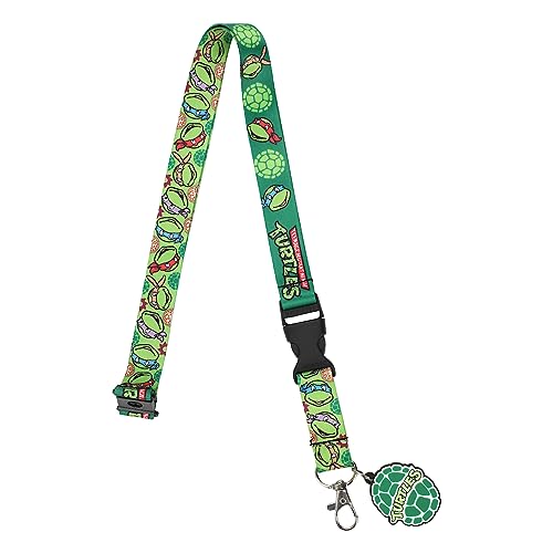 Teenage Mutant Ninja Turtles Heroes in a Halfshell 22-Inch Lanyard With Shell Charm and Clear ID Sleeve
