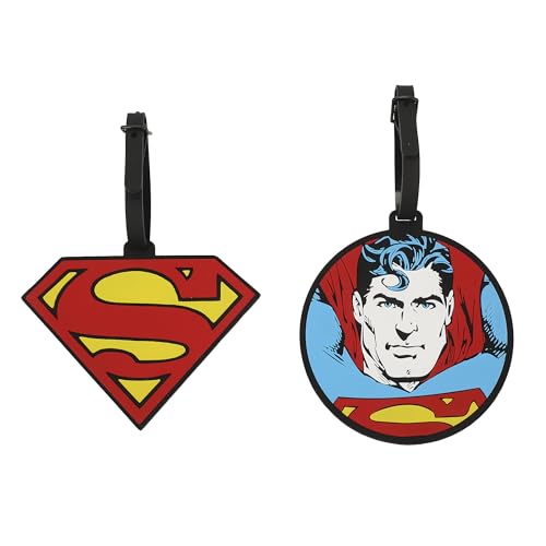 Superman Molded Rubber Luggage Tags (Set of 2)