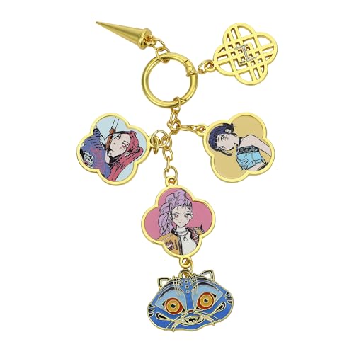 KPop Demon Hunters Favorite Characters Zooey, Rumi, Mira & Derpy Tiger Multi Charm Keychain