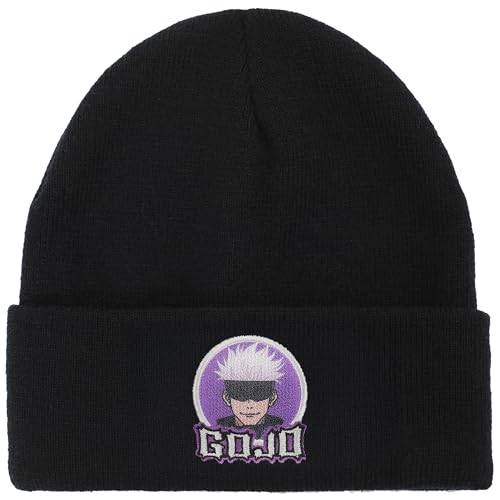 Jujutsu Kaisen Gojo Character Circle Black Cuff Beanie