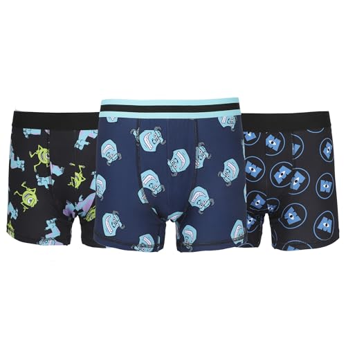 Monsters, Inc. All-Over Print Men's Boxer Briefs Multipack (3 Pack)