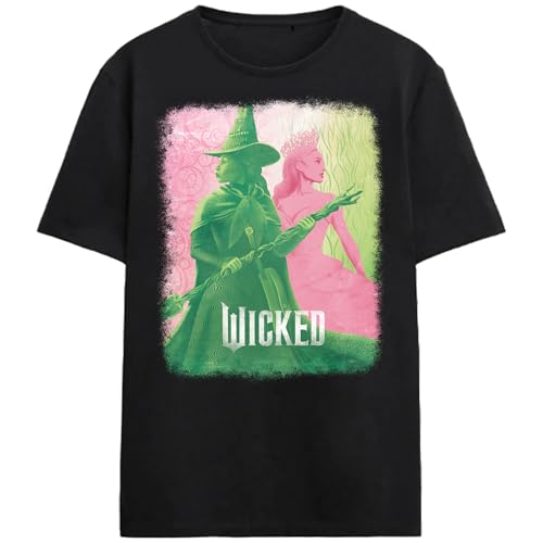 Wicked: Part 1 Duo in Color on Black Short Sleeve Adult T-Shirt