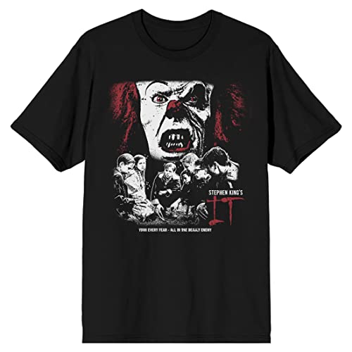 It 1990 Pennywise You'll Float Too Men's Black T-shirt