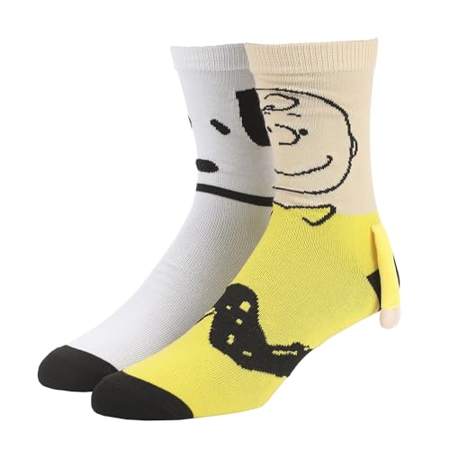 Peanuts Snoopy and Charlie Brown Holding Hands Womens Casual Crew Sock