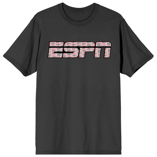 ESPN Company Logo Pattern on Company Logo on gray Short Sleeve Adult T-Shirt
