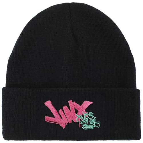 Arcane Jinx Graffiti Adult Black Cuff Knit Beanie