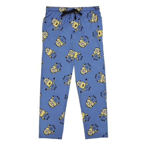 Minions All-Over Character Print Men's Sleep Pajama Pants