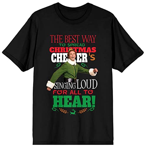 Elf Christmas Cheer Women's Black T-shirt
