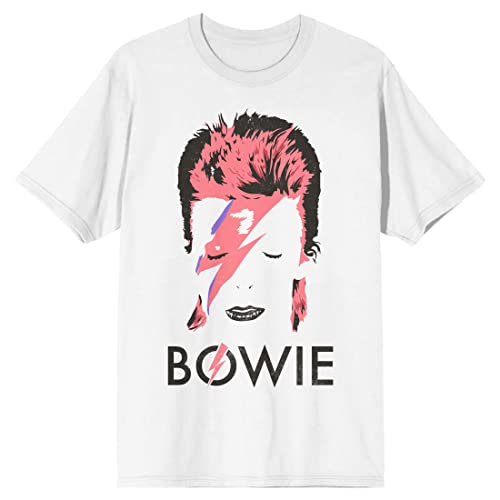 David Bowie Ziggy Stardust Portrait Art Men's White T-shirt
