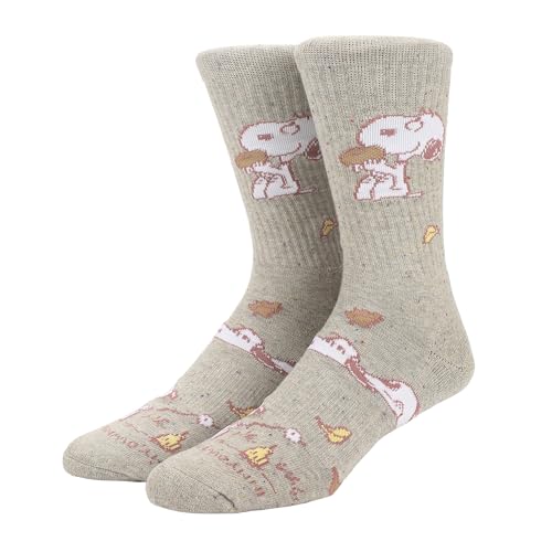 Peanuts In My Own World Mens Athletic Crew Socks