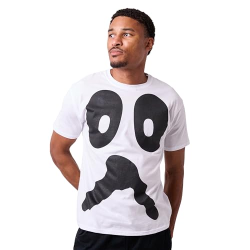 Ghost Halloween Costume Men's White Short Sleeve Tee