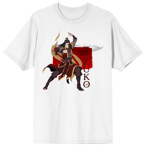 Avatar: The Last Airbender Zuko Fire Lord Men's White Short Sleeve Tee