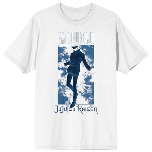 Jujutsu Kaisen Satoru Gojo Strongest Sorcerer Men's White Short Sleeve Tee
