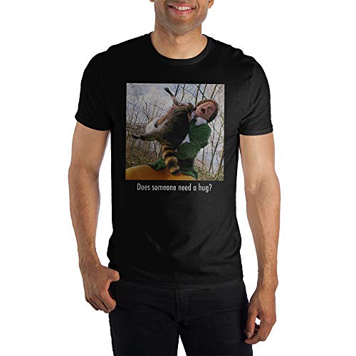 Elf Someone Needs A Hug Screengrab Men's Black T-shirt