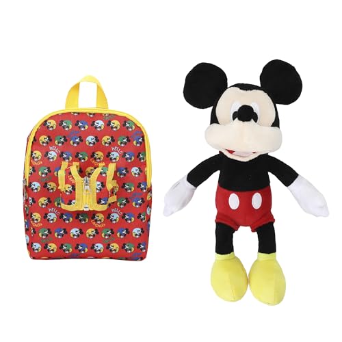 Disney Mickey Mouse Preschool Plush Mickey & 10" Backpack