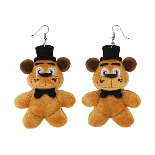 Five Nights At Freddy's Freddy Fazbear Oversized Plush Earrings