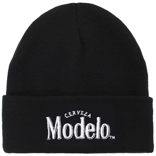 Modelo Logo Embroidery Acrylic Knit Standard Cuff Beanie