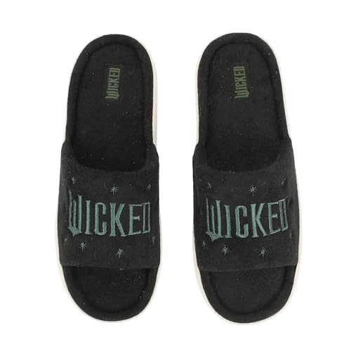 Wicked Embroidered Logo Strap Open Toed Slipper