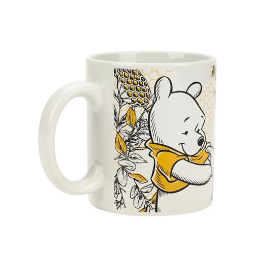 Winnie The Pooh 100 Acre Wood Friends 16 Oz White Ceramic Mug