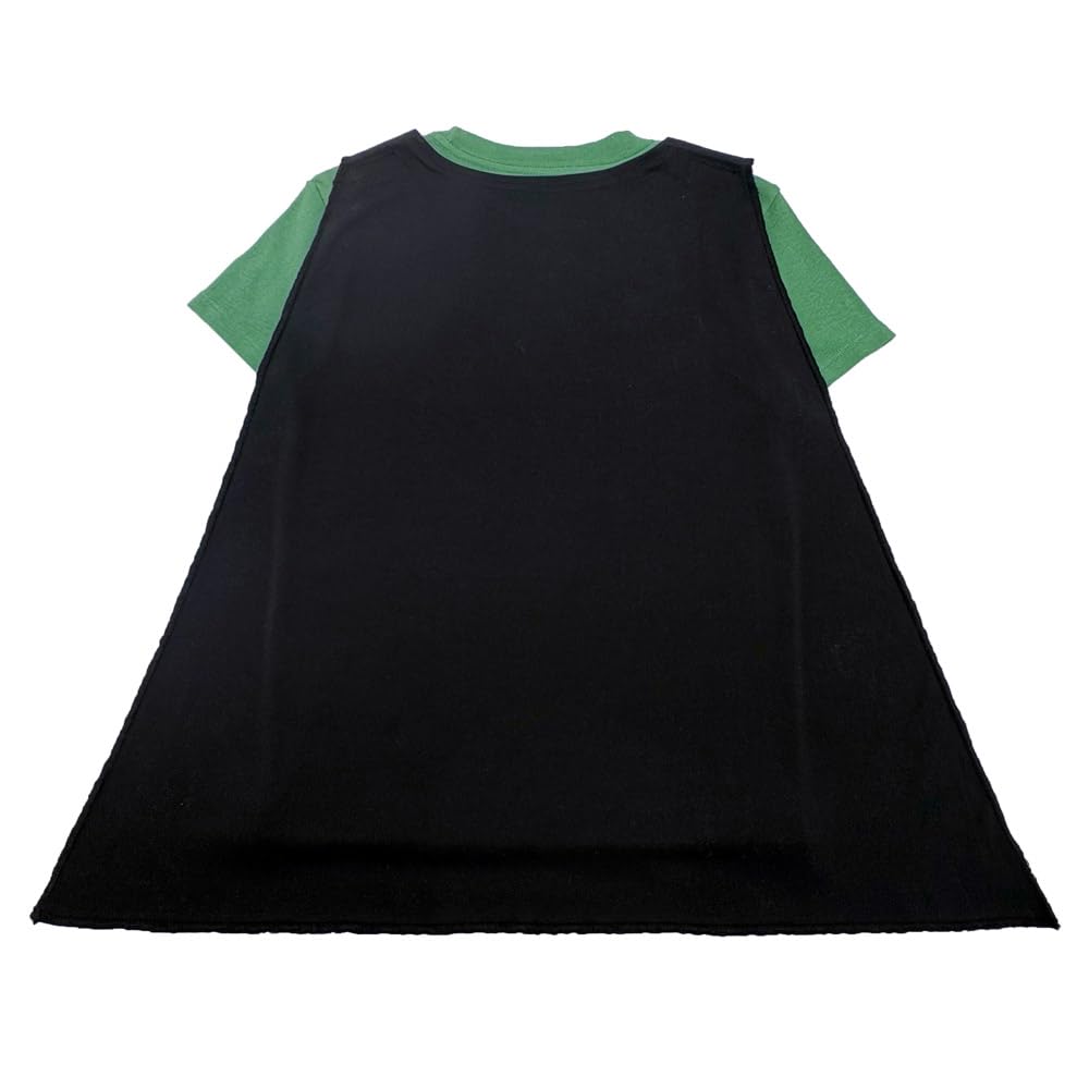 Wicked Logo Junior's Green Crew Neck Short Sleeve Caped Tee