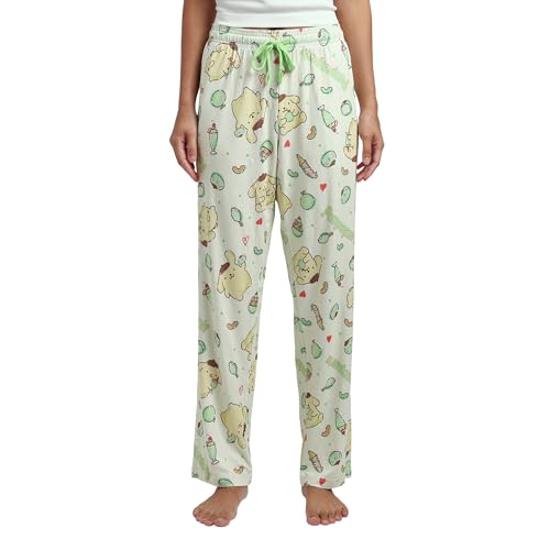 Pompompurin Light Green Adult Womens Sleep Pants