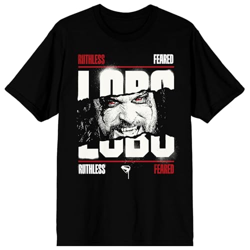 Supergirl Movie (2026) Lobo Burst Ruthless & Feared Men’s Black Crew Neck Short Sleeve T-shirt