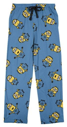 Minions All-Over Character Print Men's Sleep Pajama Pants