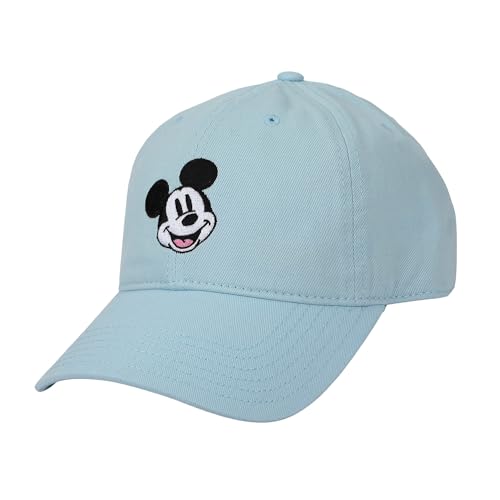 Mickey Mouse Classic Blue Washed Cotton Twill Dad Cap
