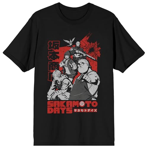 Sakamoto Days Favorite Characters Men's Black Short Sleeve Tee