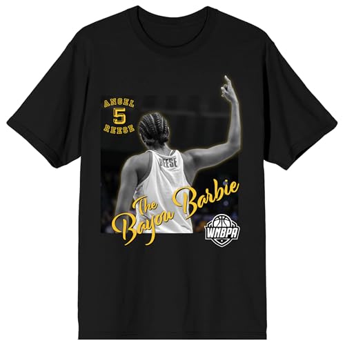 WNBPA Angel Reese "The Bayou Barbie" Women's Black Short Sleeve Tee