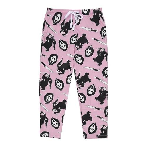 Ghostface All-Over Print Women's Pink Sleep Pajama Pants