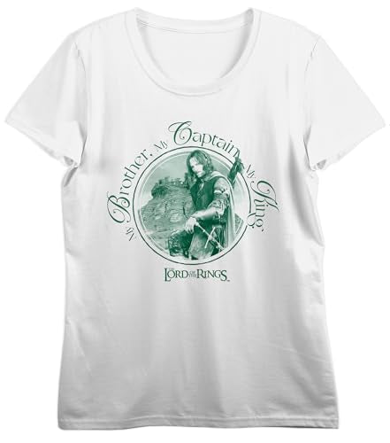 Lord Of The Rings My Brother, My Captain, My King Women's White Crew Neck Short Sleeve Tee