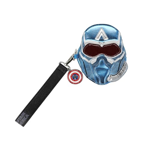Captain America Brave New World Sam Wilson Helmet Coin Pouch Wristlet Wallets
