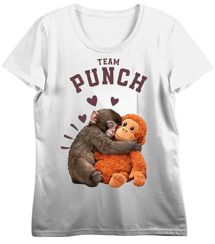 Punch The Monkey Men's Black Crew Neck  Short Sleeve Tee