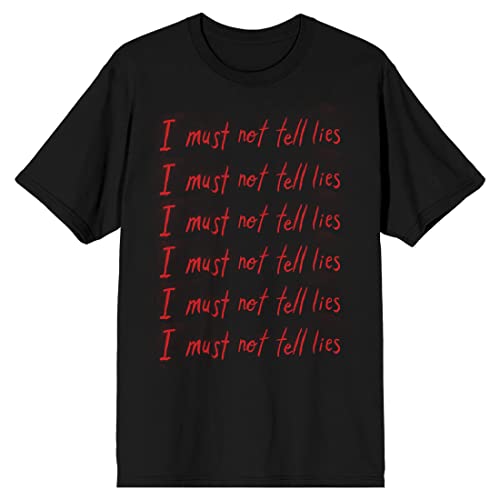 Harry Potter I Must Not Tell Lies Repeated Text Men's Black T-shirt