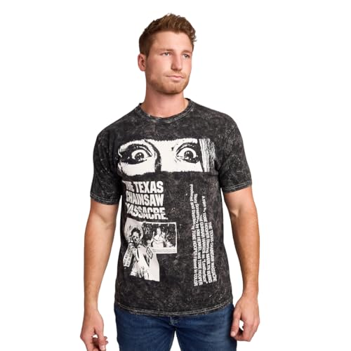 The Texas Chainsaw Massacre Men's Black Cloud Wash Short Sleeve Tee