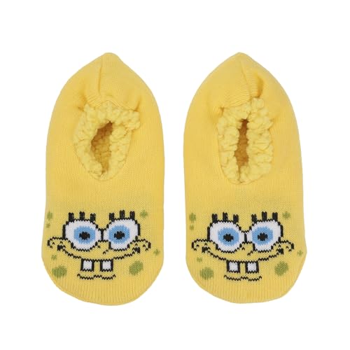 Spongebob Squarepants Cheerful Face Women's Slipper Socks