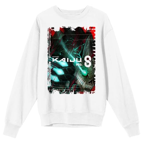 Kaiju No. 8 Kafka Hibino Kaiju Form Poster Art Crew Neck Long Sleeve White Adult Sweatshirt