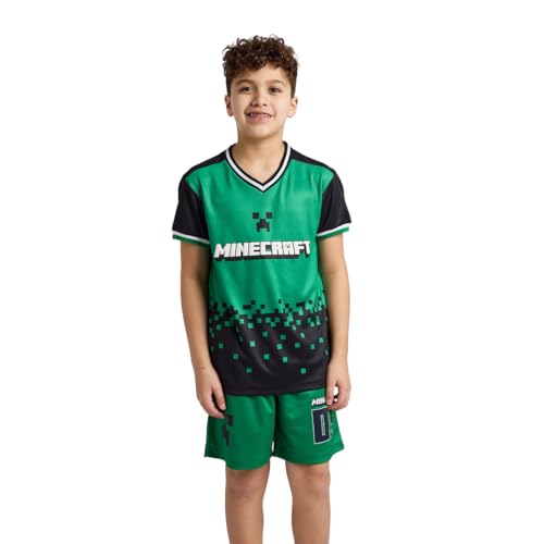 Minecraft Creeper 09 Boy's 2-Pack Soccer Jersey & Shorts Combo Set