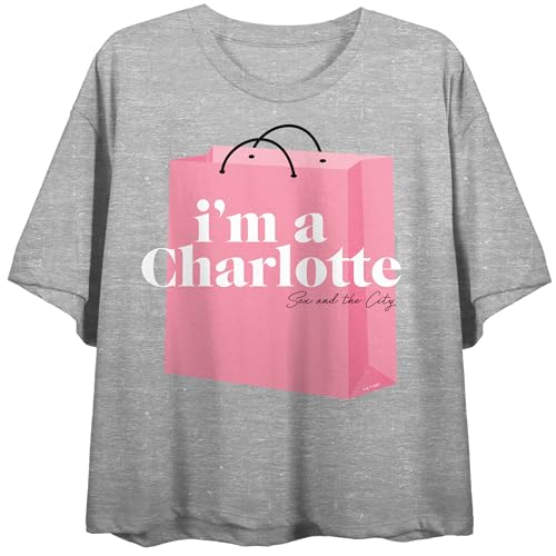 Sex and the City (TV Series) I'm A Charlotte Women's Heather Gray Crop Tee