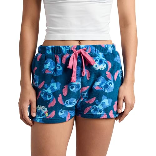 Disney's Stitch All-Over Print Women's Plush Shorts
