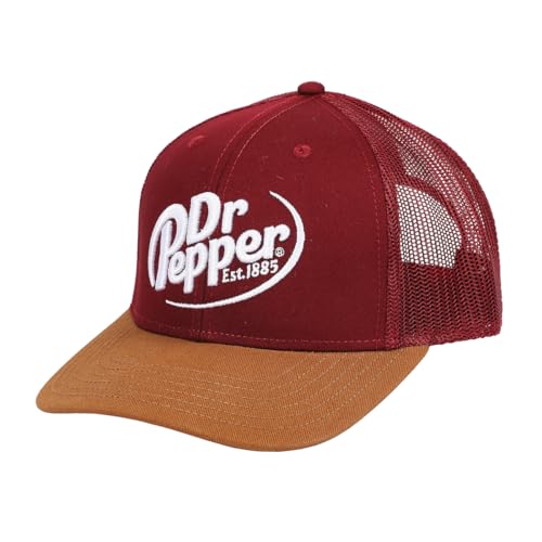 Dr Pepper Classic Logo Adult Mesh Trucker Cap