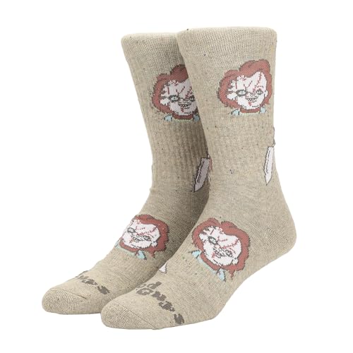 Chucky Good Guys Mixed Character Mens Athletic Crew Socks
